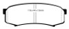 EBC 10+ Lexus GX460 4.6 Yellowstuff Rear Brake Pads