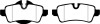 EBC 07-14 Mini Hardtop 1.6 Greenstuff Rear Brake Pads