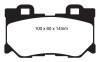 EBC 08-15 Infiniti G37 3.7 Greenstuff Rear Brake Pads
