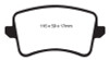 EBC 09-11 Audi A4 2.0 Turbo Ultimax2 Rear Brake Pads