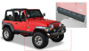 Bushwacker 97-06 Jeep Wrangler Trail Armor Pocket Style Rocker Panels - Black