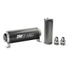 DeatschWerks Stainless Steel 8AN 10 Micron Universal Inline Fuel Filter Housing Kit (160mm) dwk8-03-160-010K-8