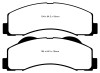 EBC 15+ Ford Expedition 3.5 Twin Turbo 2WD Yellowstuff Front Brake Pads