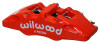 Wilwood Caliper-Forged Dynapro 6 5.25in Mount-Red-R/H 1.62/1.38in/1.38in Pistons .38in Disc