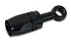 Vibrant -10AN Banjo Hose End Fitting for use with M12 or 7/16in Banjo Bolt - Aluminum Black