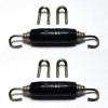Ticon Industries Black Silicone Titanium Spring Tab and Spring Kit (4 Tabs/2 Springs) - 2 Pack
