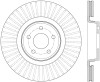 StopTech 14.5+ Ford Focus ST Front Right Slotted Performance Rotor