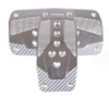 NRG Aluminum Sport Pedal A/T - Gunmetal w/Silver Carbon