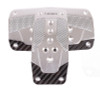 NRG Aluminum Sport Pedal A/T - Silver w/Black Carbon