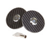 NRG Hood Lock w/Key - Black Carbon Fiber Overlay