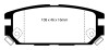 EBC 91-93 Dodge Stealth 3.0 4WD Yellowstuff Rear Brake Pads