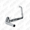 MBRP F-250/350 6.0L EC/CC 5in Turbo Back Single Side Exit No Muffler AL