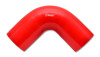 Vibrant 4 Ply Reinforced Silicone Elbow Connector - 4in I.D. - 90 deg. Elbow (RED)