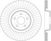 StopTech 14+ Ford Focus ST w/ 335mm Brakes Front Right Slotted & Drilled Rotor