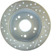 StopTech Select Sport 06-15 Honda Civic Si Slotted and Drilled Right Left Rotor