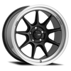 Konig Countergram 17x9 5x114.3 ET43 Matte Black / Matte Machined Lip
