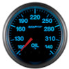 Autometer Elite 52mm 100-340 Deg F Oil Temp Peak & Warn w/ Electronic Control Gauge