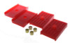 Energy Suspension Leaf Spring Isolators - Red