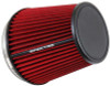 Spectre HPR Conical Air Filter 6in. Flange ID / 7.313in. Base OD / 7in. Tall - Red
