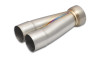 Vibrant 2-1 SS Merge Collectors (2.25in Inlet Slipover ID 2.5in Outlet OD) - Sold Individually