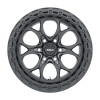 Weld W108 18X9 Ledge 6X139.7 ET00 BS5.00 Satin Black / Black Ring 106.1