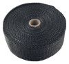 Torque Solution Fiberglass Exhaust Wrap Universal 1inx50ft - Black