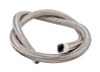 Torque Solution Stainless Steel Braided Rubber Hose -10AN 10ft (0.56in ID)