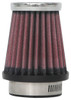 K&N Universal Chrome Filter 1 9/16 inch FLG / 2 5/8 inch Bottom / 2 inch Top / 3 inch Height