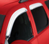 AVS 15-18 Ford F-150 Supercab Ventvisor Outside Mount Front & Rear Window Deflectors 4pc - Chrome