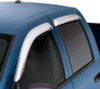 AVS 09-18 Dodge RAM 1500 Quad Cab Ventvisor Front & Rear Window Deflectors 4pc - Chrome
