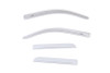 AVS 16-18 GMC Sierra 1500 Ext. Cab Low Profile Color Match Ventvisors 4pc - White Frost Tricoat