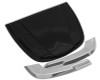 AVS Universal Hood Scoop - Smoke avs80010