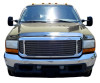 AVS 00-05 Ford Excursion High Profile Hood Shield - Chrome