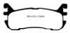 EBC 97-02 Ford Escort 2.0 Redstuff Rear Brake Pads