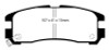 EBC 95-99 Chrysler Sebring Coupe 2.0 Redstuff Rear Brake Pads