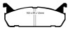 EBC 91-96 Ford Escort 1.8 Redstuff Rear Brake Pads