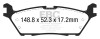 EBC 15+ Ford F150 2.7 Twin Turbo (2WD) Electric PB Extra Duty Rear Brake Pads