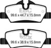 EBC 14+ Mini Hardtop 1.5 Turbo Cooper Redstuff Rear Brake Pads