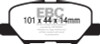 EBC 14+ Mazda 3 2.0 (Mexico Build) Ultimax2 Rear Brake Pads