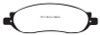 EBC 05-07 Ford F250 (inc Super Duty) 5.4 (2WD) Yellowstuff Rear Brake Pads