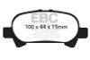 EBC 00-04 Toyota Avalon 3.0 Redstuff Rear Brake Pads