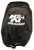 K&N Precharger Air Filter Wrap Round Straight Black 4in ID x 6in H