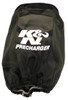 K&N Precharger Air Filter Wrap Round Straight Black 4in ID x 6in H