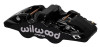 Wilwood Caliper-Aero4-R/H - Black 1.88/1.62in Pistons 1.25in Disc