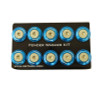 NRG Fender Washer Kit w/Rivets For Plastic (Blue) - Set of 10