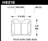 Hawk 93-98 Toyota Supra TT HPS 5.0 Street Rear Brake Pads