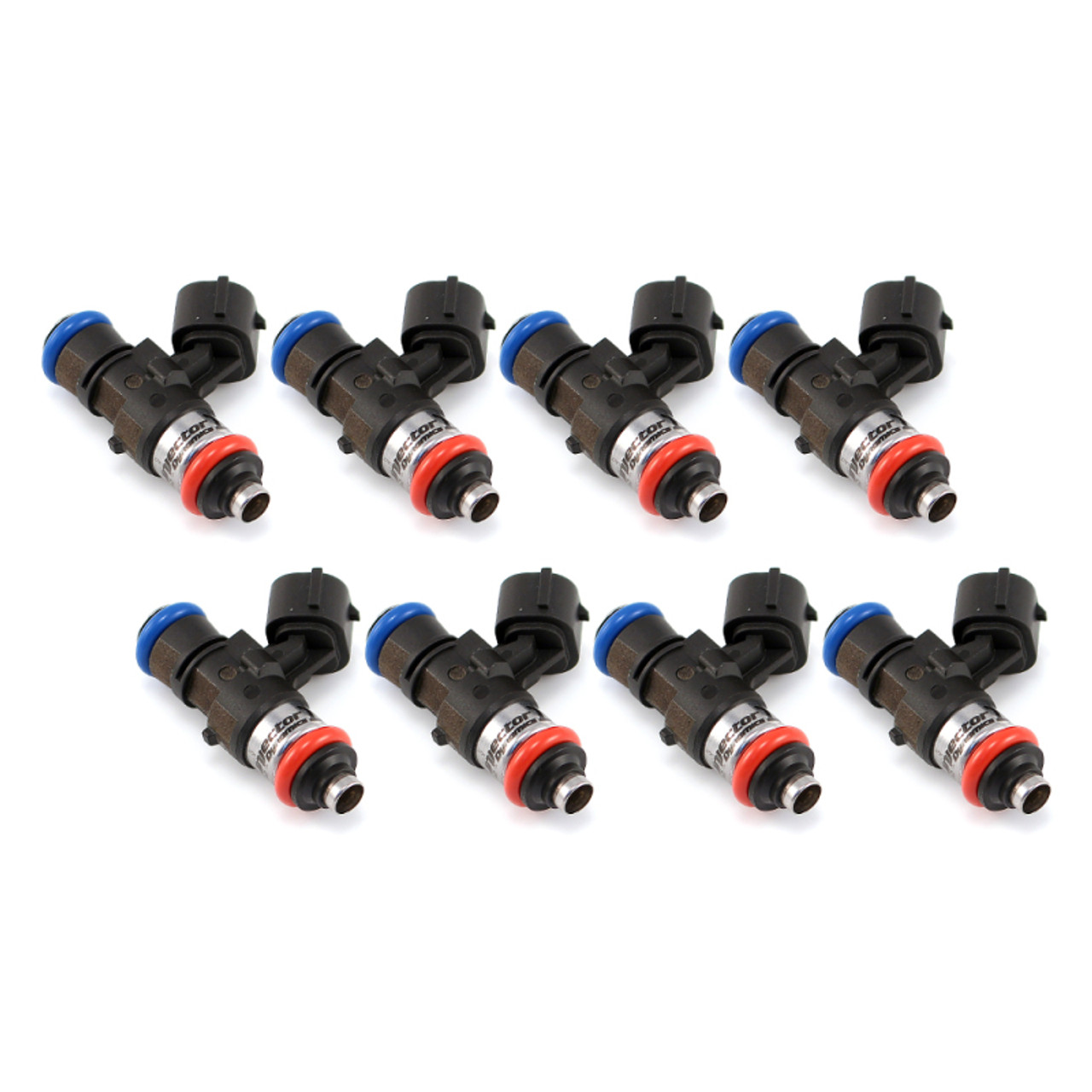 Injector Dynamics 2200cc Injectors- 34mm Length-No Adapt Top(14mm O-Ring)/15mm Low O-Ring(Set of 8)