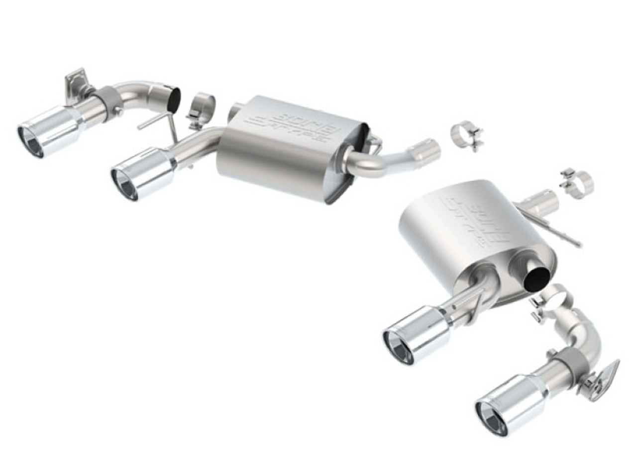 Borla 2016 Chevy Camaro V6 AT/MT S-Type Rear Section Exhaust w/ Dual Mode Valves