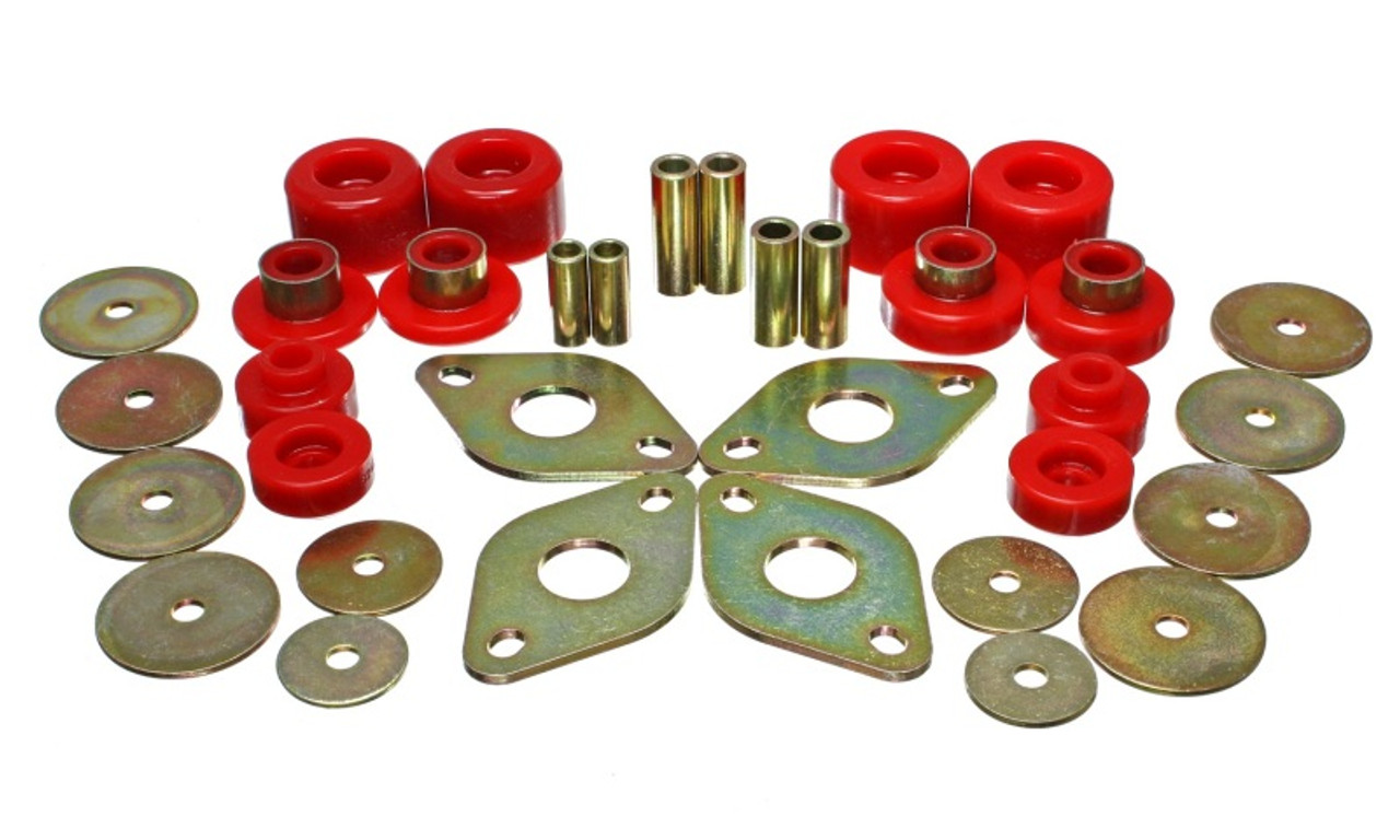 Energy Suspension 01-04 Toyota Pickup 2WD/4WD (Exc T-100/Tundra) Red Body Cab Mount Set