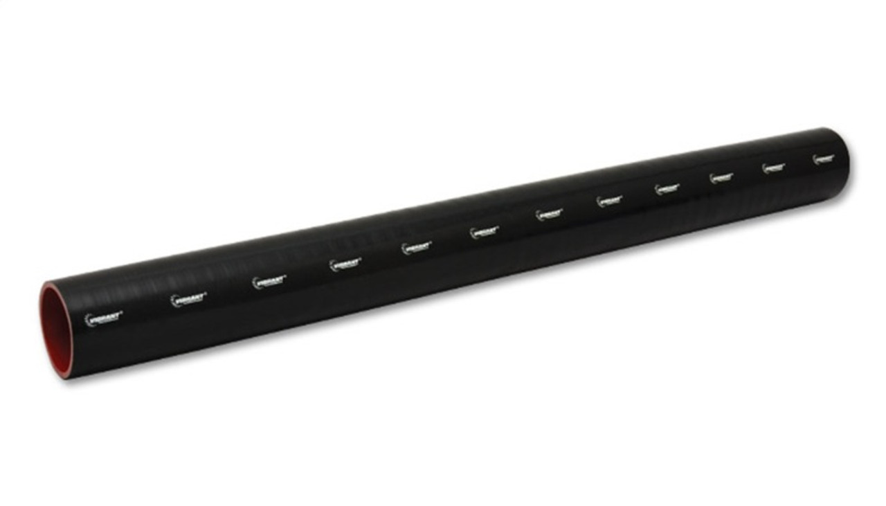 Vibrant 4 Ply Reinforced Silicone Straight Hose Coupling - 3.5in I.D. x 36in long (BLACK)